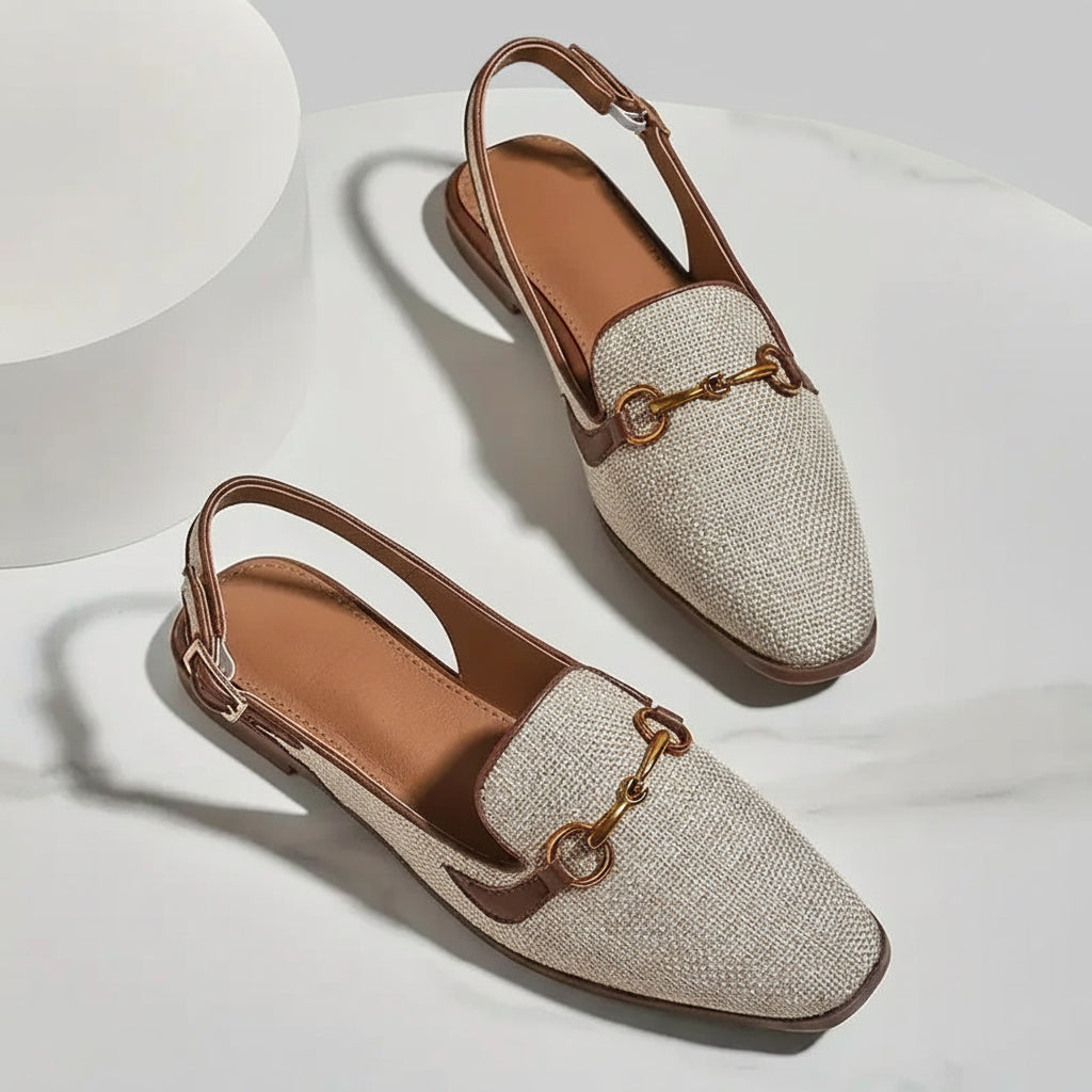 Eloise Woven Slingback Flats