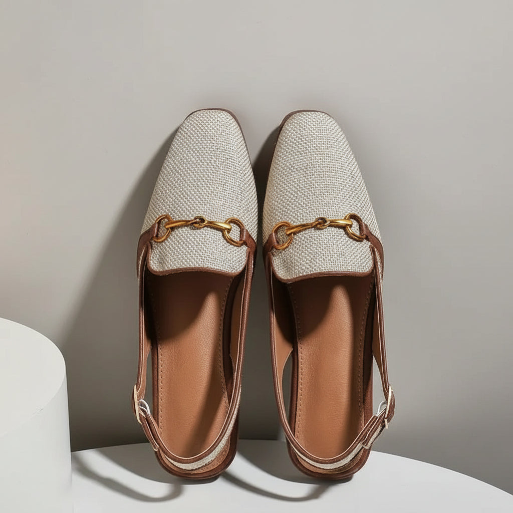 Eloise Woven Slingback Flats