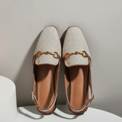 Eloise Woven Slingback Flats