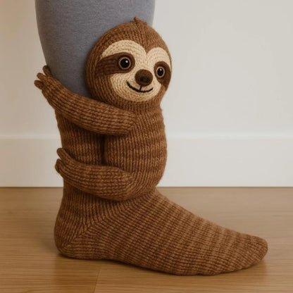 Sloth Winter Socks