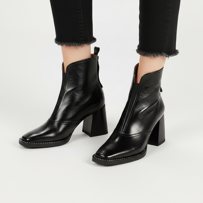 Gabrielle Gloss Ankle Boots