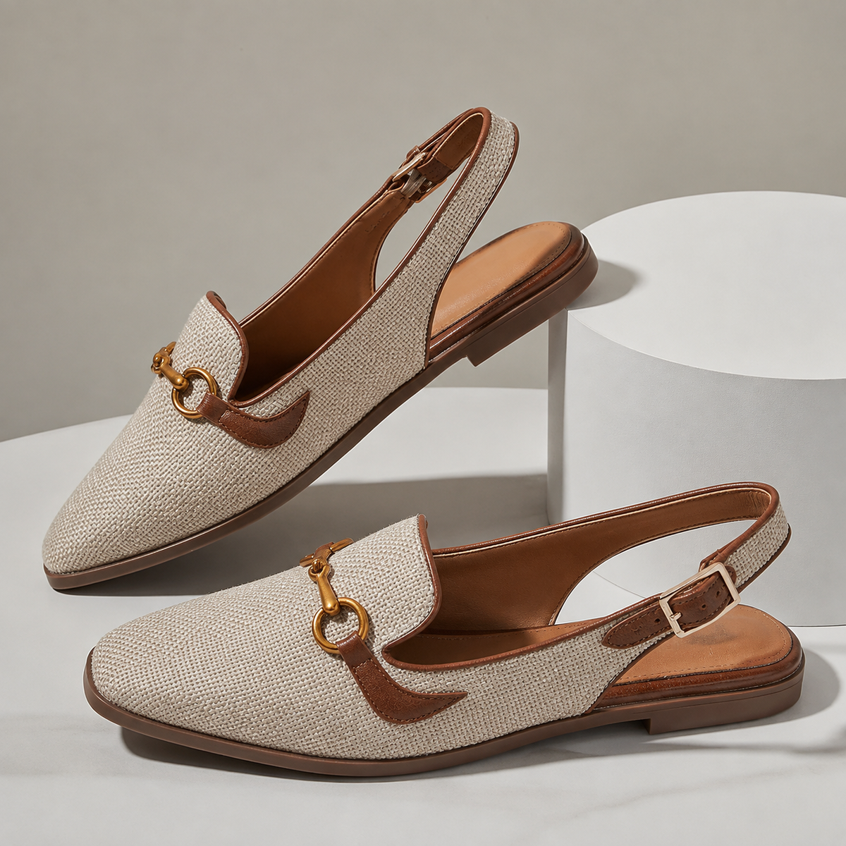 Eloise Woven Slingback Flats