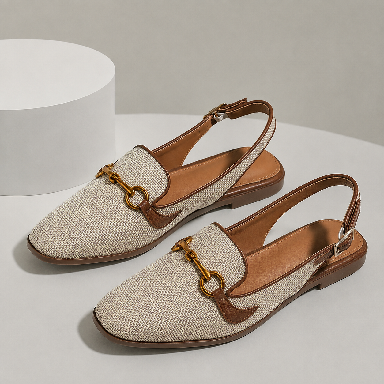 Eloise Woven Slingback Flats