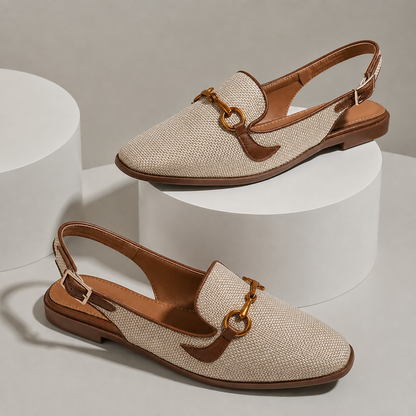 Eloise Woven Slingback Flats
