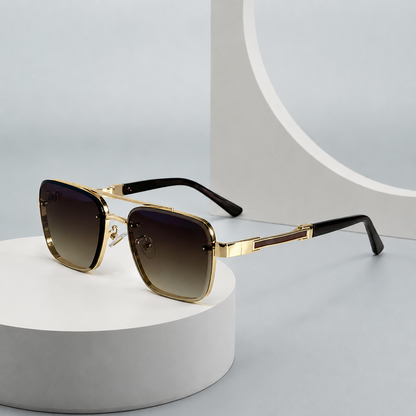 MAVERICK GOLD AVIATOR SUNGLASSES