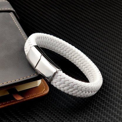 Leather Bracelet with Clasp