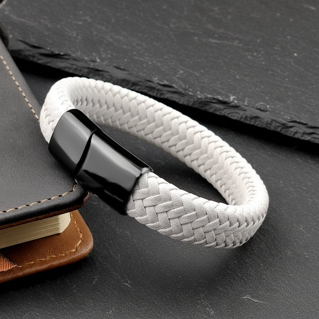 Leather Bracelet with Clasp