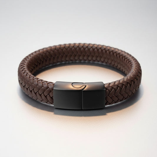 Leather Bracelet with Clasp