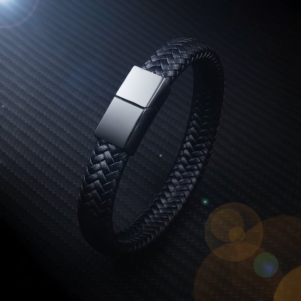 Leather Bracelet with Clasp