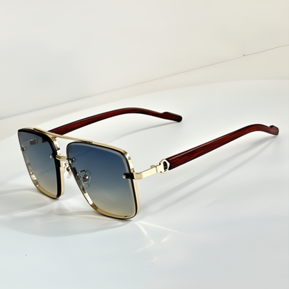 Frame Aviator Sunglasses