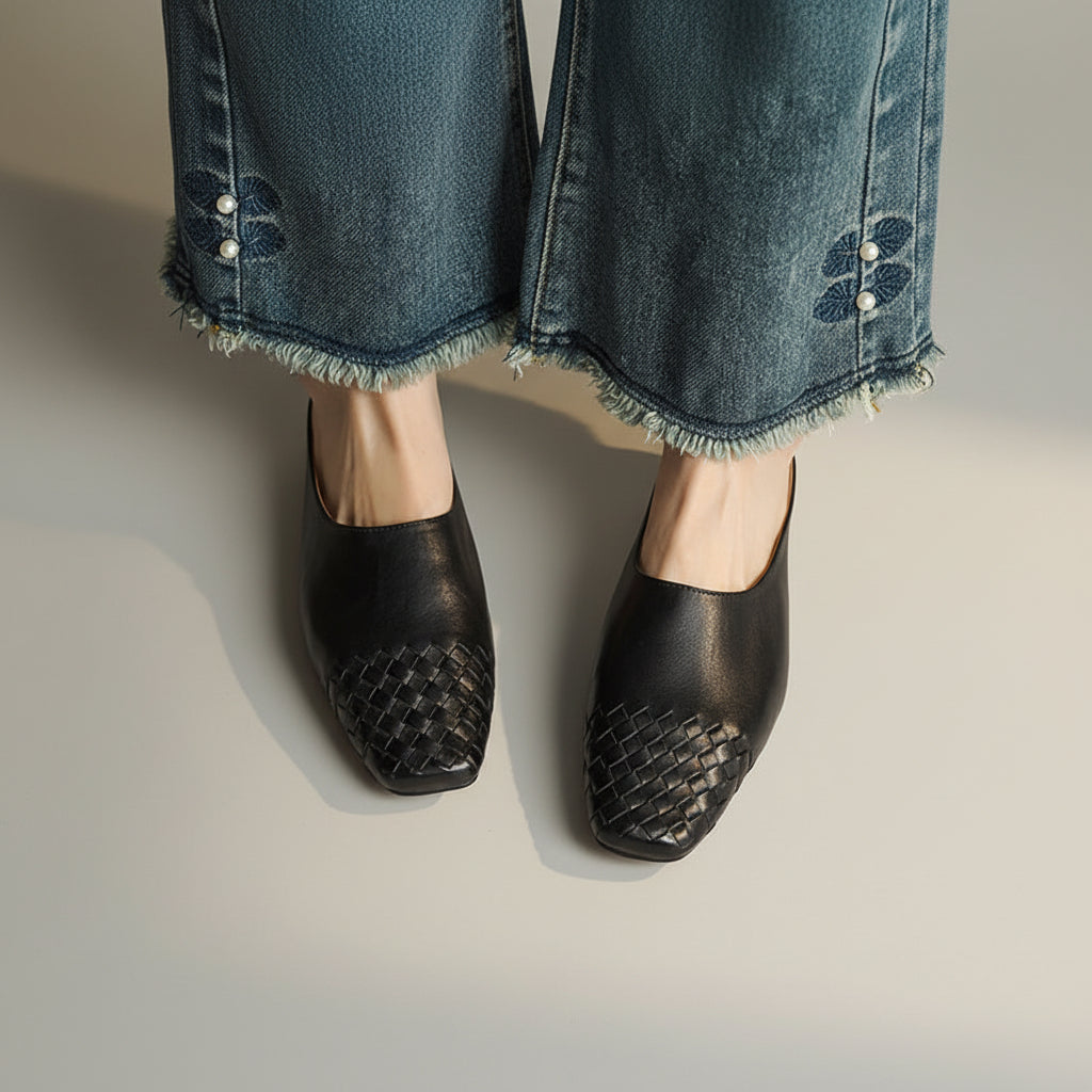 Adriana Woven Mules