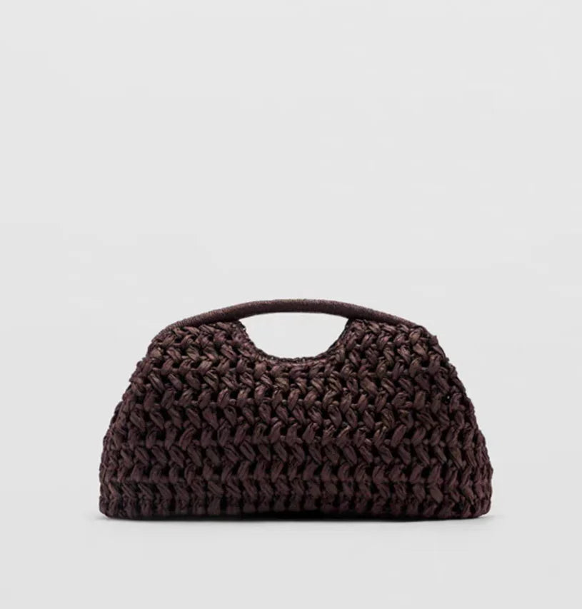Woven Straw Tote Bag