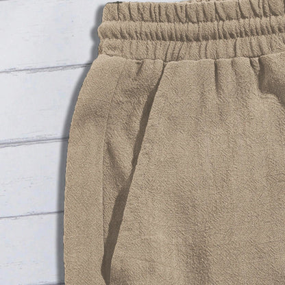 Linen Drawstring Shorts
