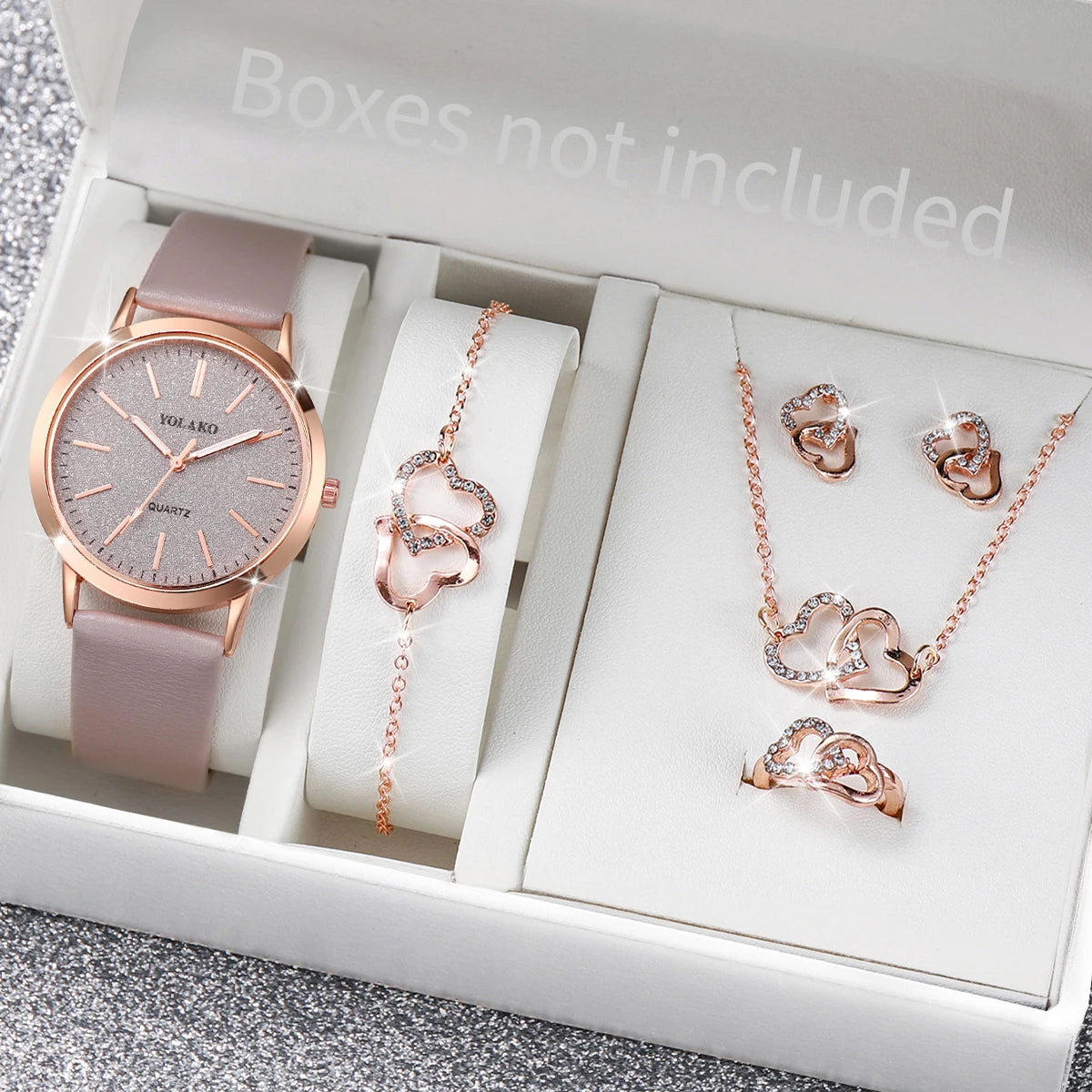 6-Piece Women's Quartz Watch Set