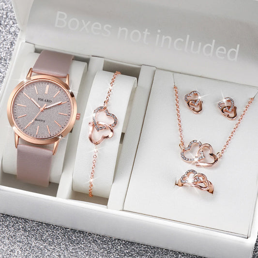 6-Piece Women's Quartz Watch Set