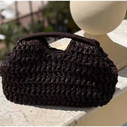 Woven Straw Tote Bag