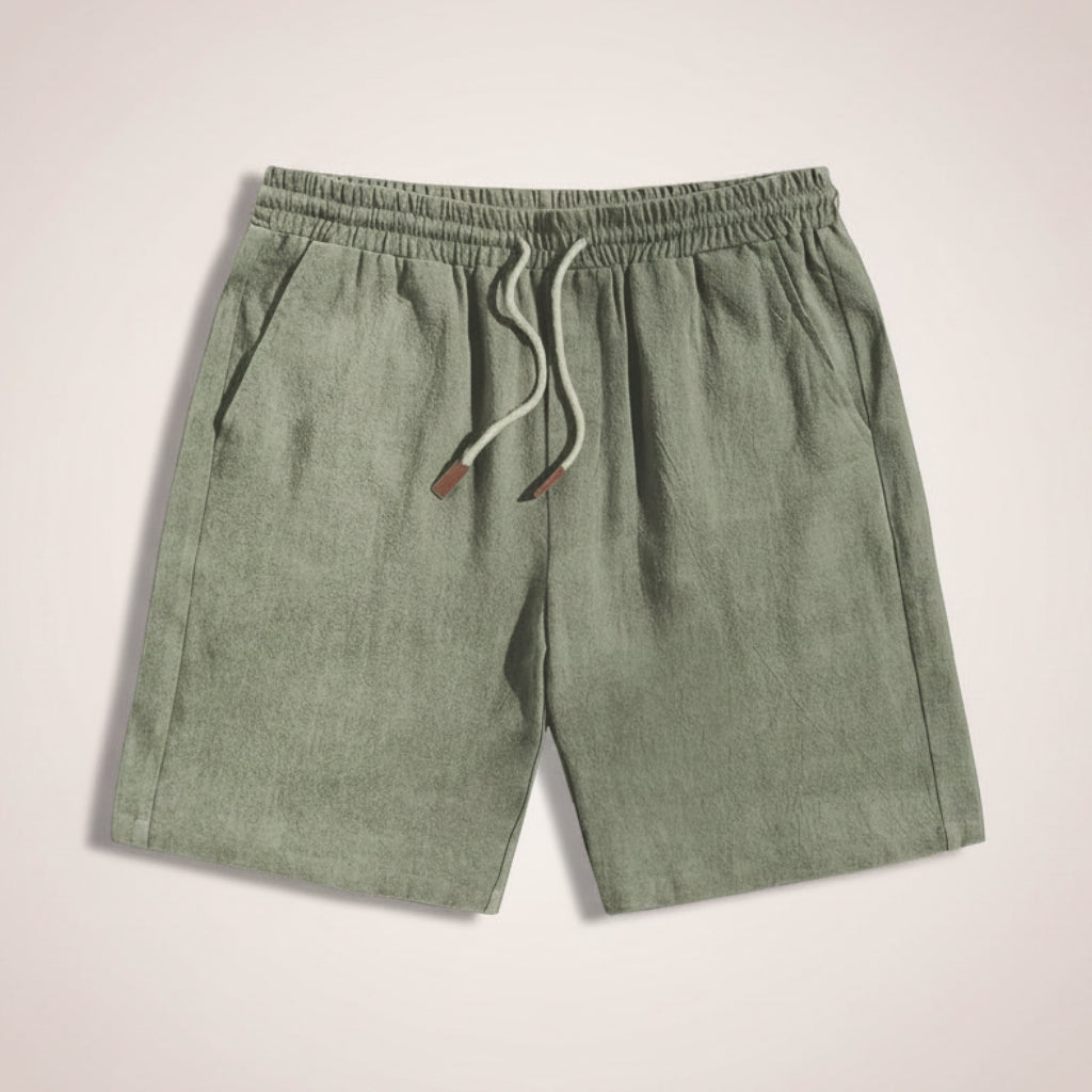 Linen Drawstring Shorts