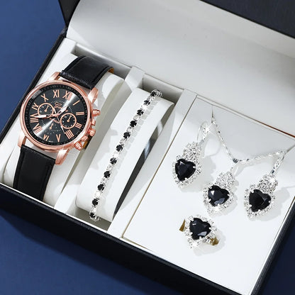Rose Gold Sky Blue Watch Set