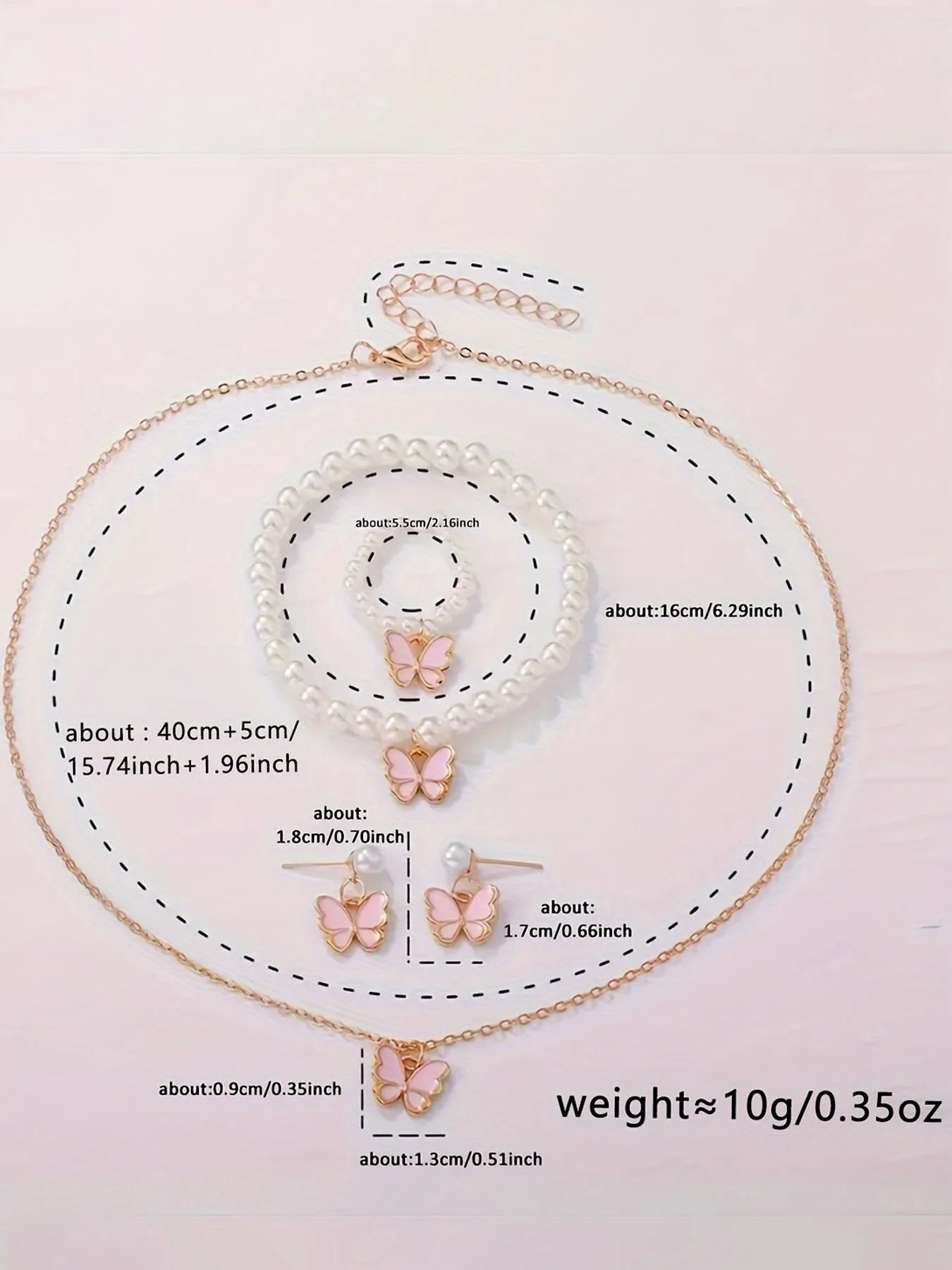 6-Piece Pearl LED Watch Set