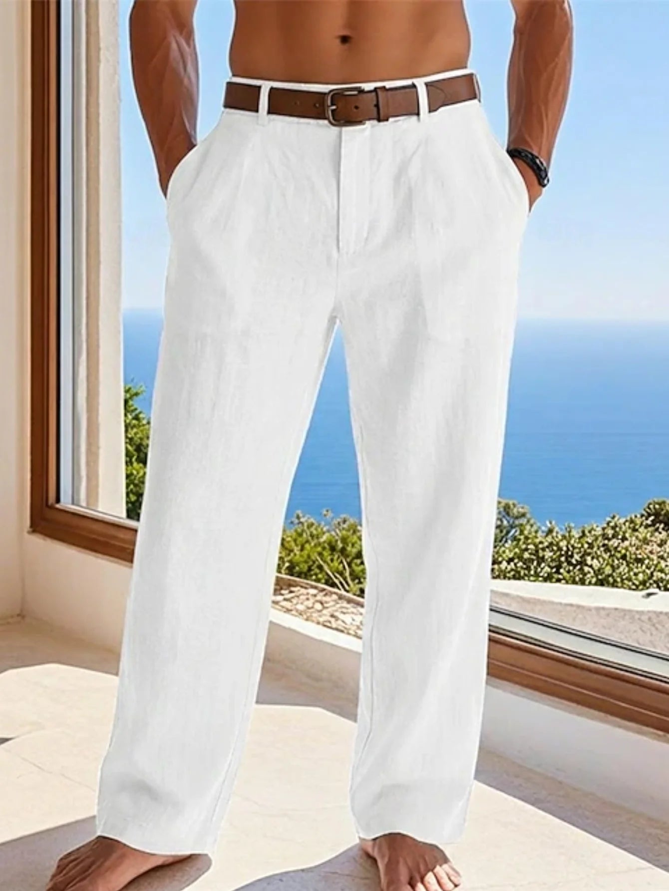 Linen Wide Leg Pants