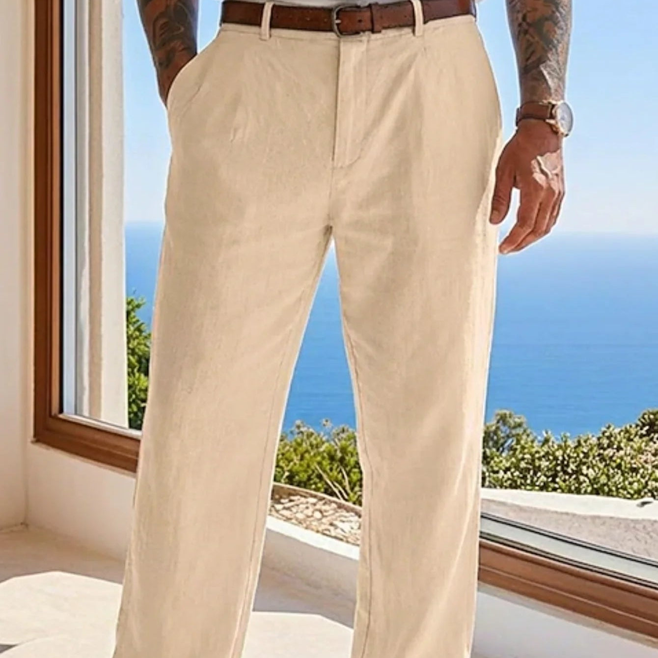 Linen Wide Leg Pants