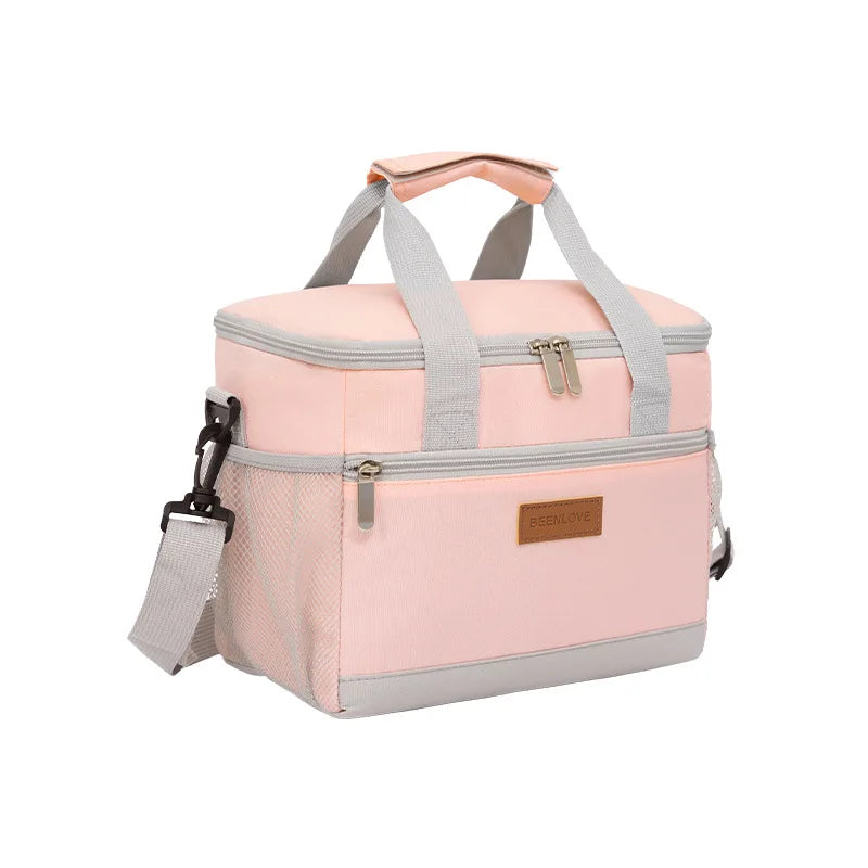 Double Compartment Insulated Lunch Bag