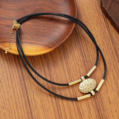 Gold Necklace & Bracelet Set