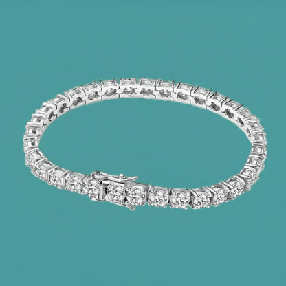 Sterling Silver Moissanite Tennis Bracelet
