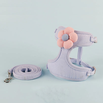 Adjustable Cat & Dog Harness Set