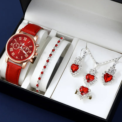 Rose Gold Sky Blue Watch Set