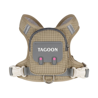 Plaid Dog Backpack Harness