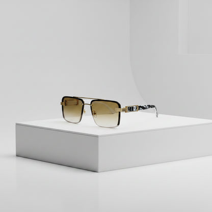Rimless Geometric Sunglasses