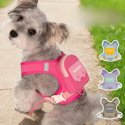 Plaid Dog Backpack Harness