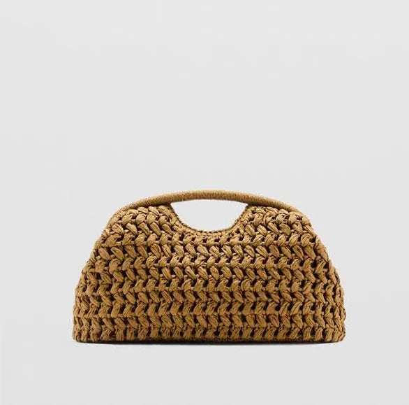 Woven Straw Tote Bag