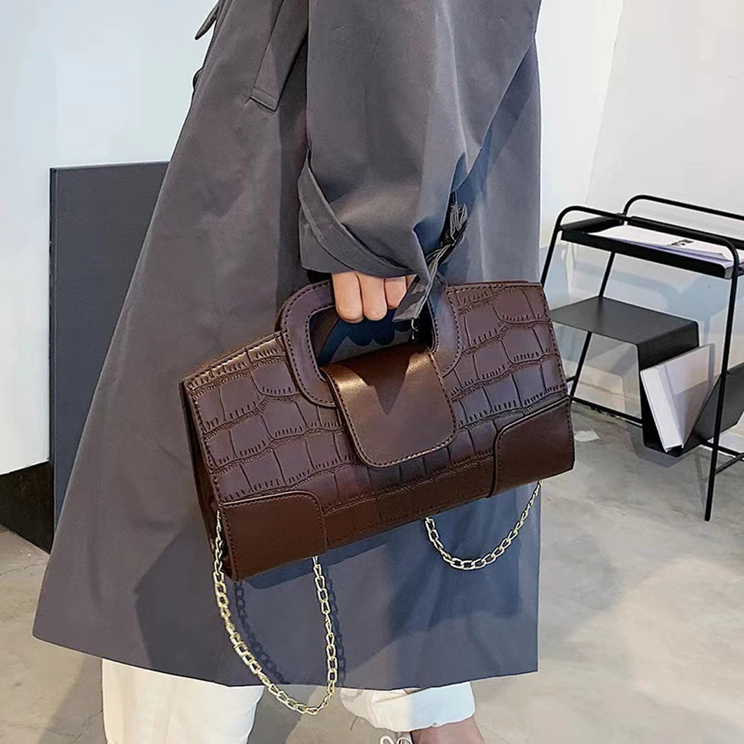 Croc Pattern Handbag