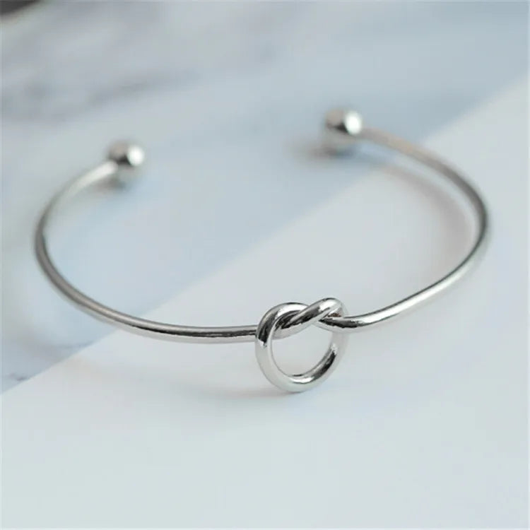 Gold Knot Cuff Bracelet
