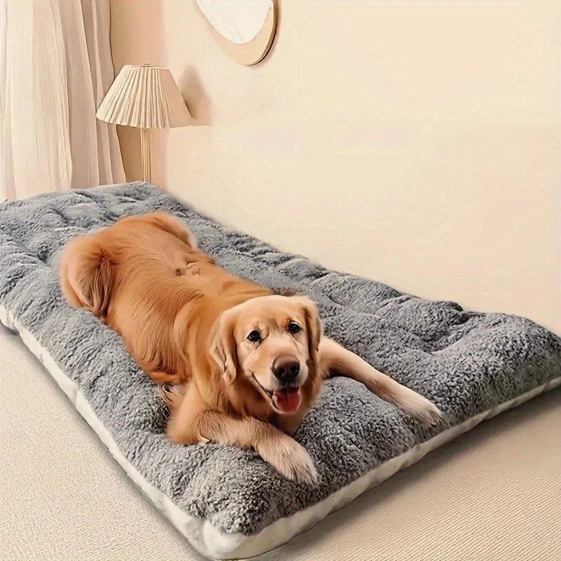 Large Plush Dog Bed