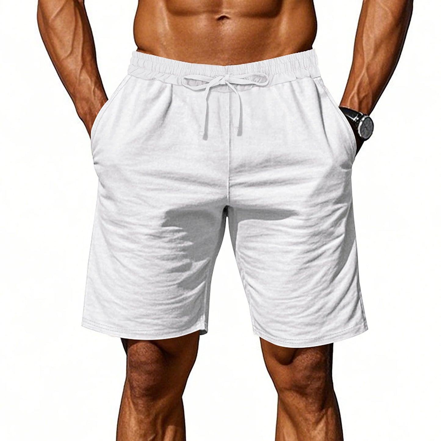 Cotton Drawstring Shorts