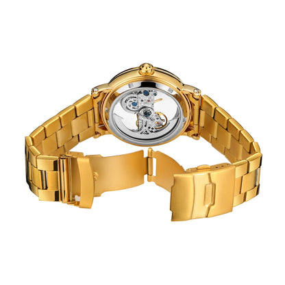 Leather Skeleton Watch