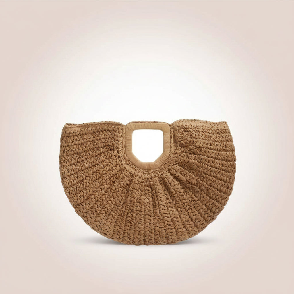 Woven Straw Tote Bag