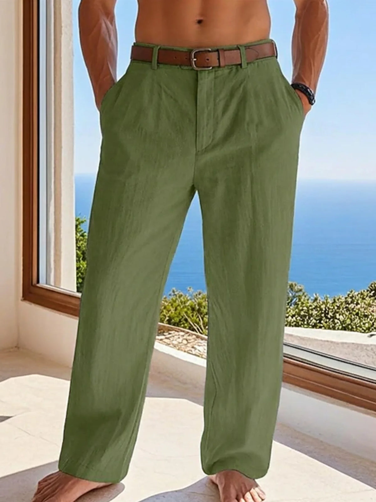 Linen Wide Leg Pants