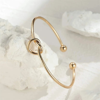 Gold Knot Cuff Bracelet
