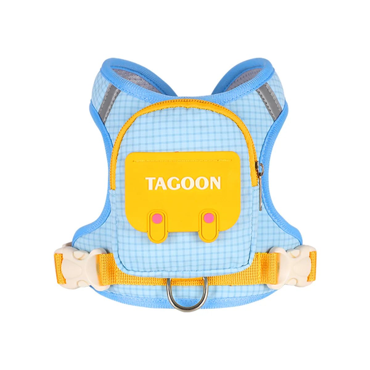 Plaid Dog Backpack Harness