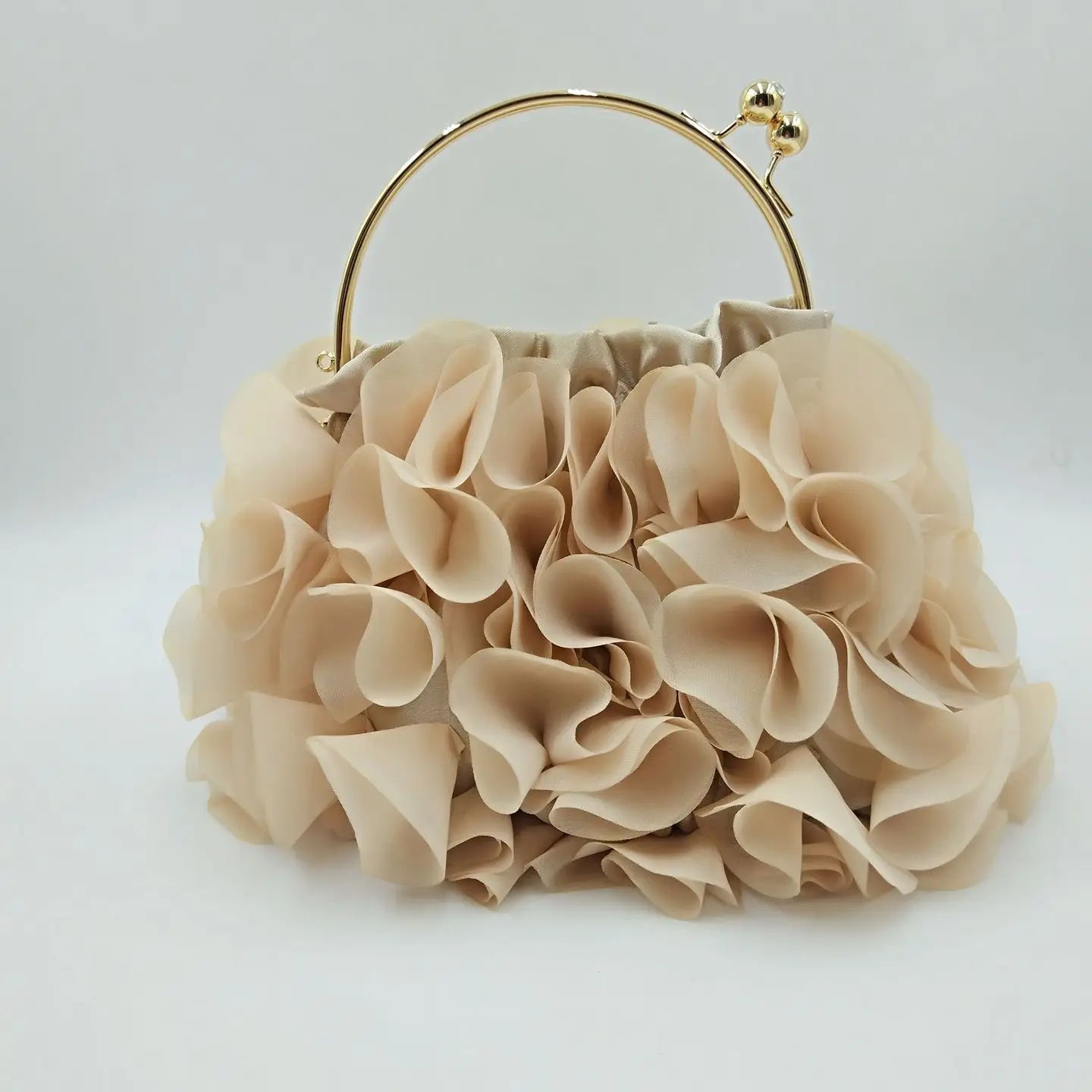 Ruffle Clutch Handbag