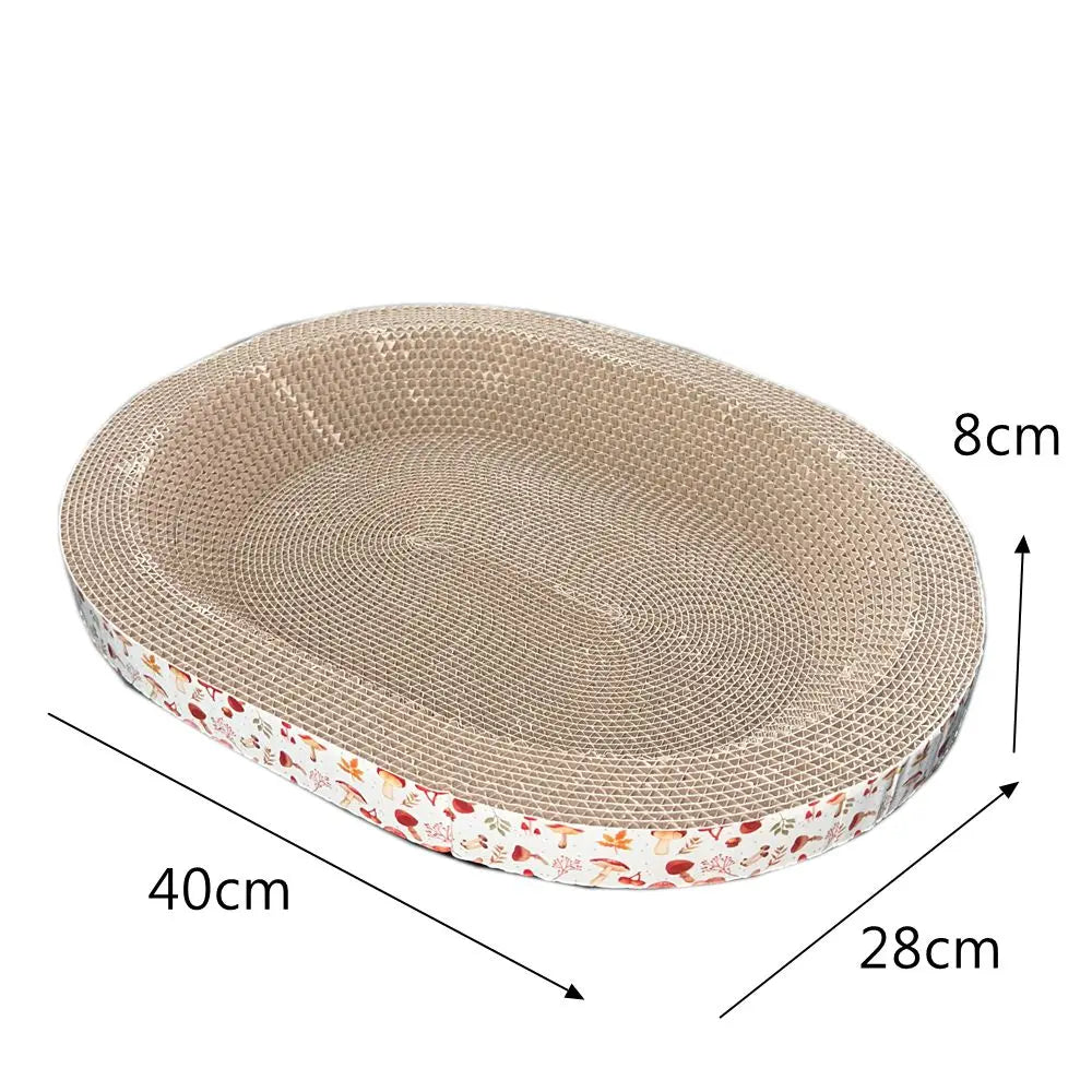 Oval Corrugated Cat Scratcher