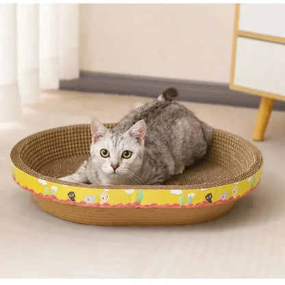 Oval Corrugated Cat Scratcher