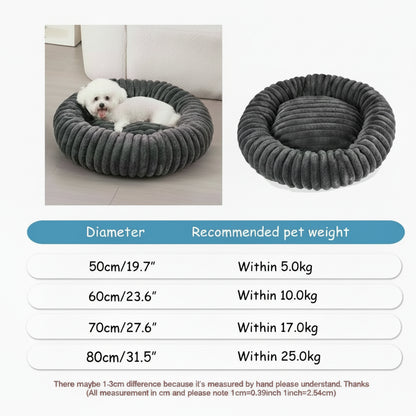 Round Plush Pet Bed