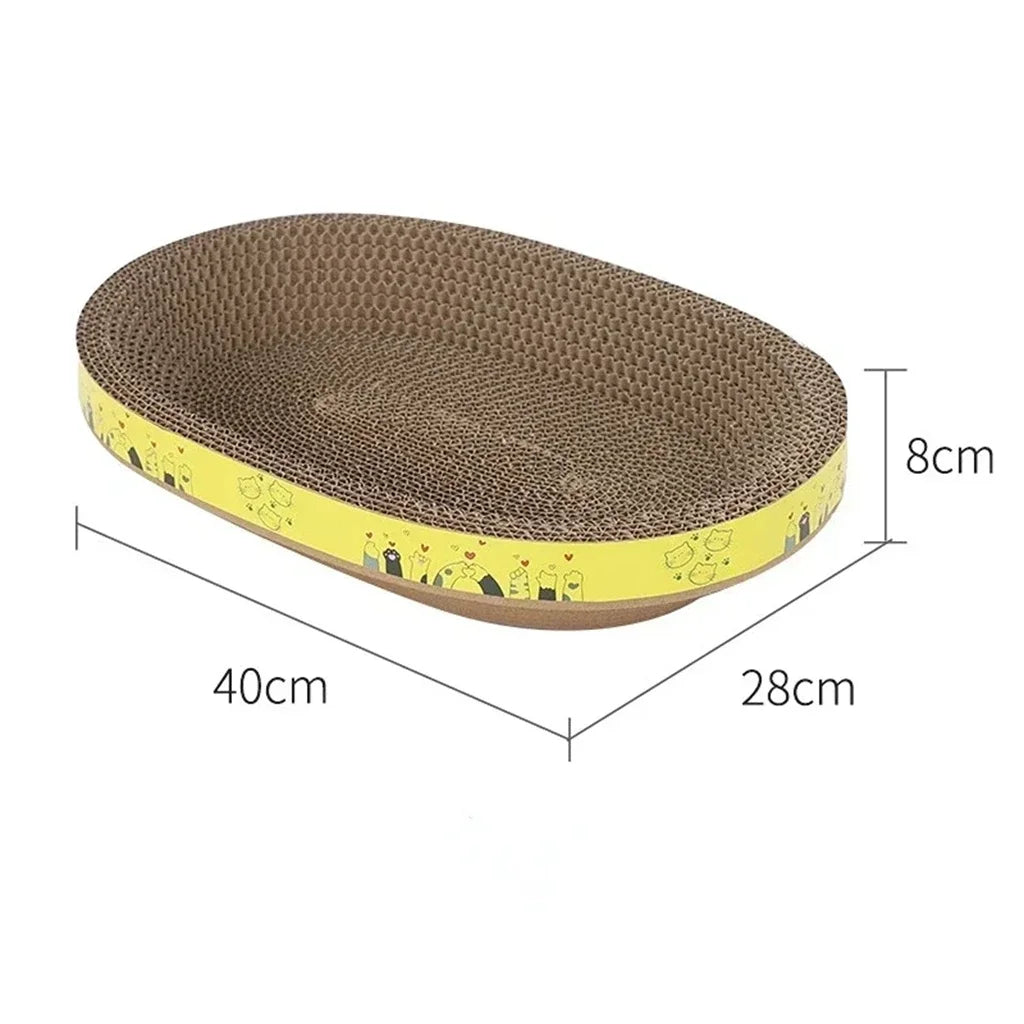 Oval Corrugated Cat Scratcher