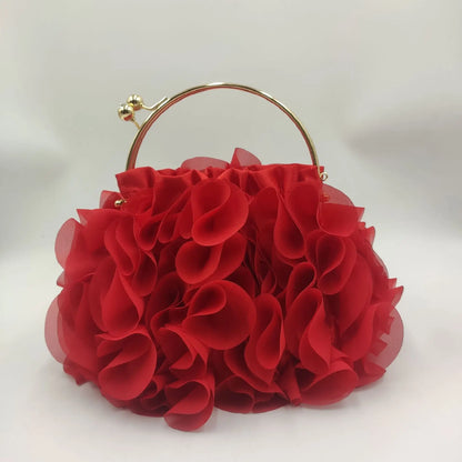 Ruffle Clutch Handbag