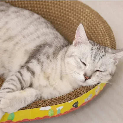 Oval Corrugated Cat Scratcher